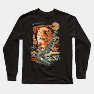 The Kaijussant Black - A Croissant of Kaiju Long Sleeve T-Shirt